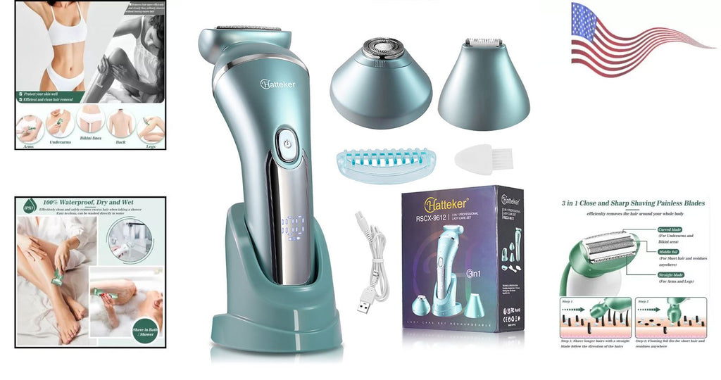 Shave Wet or Dry, Your Choice! Multifunctional Waterproof Women's Razor, Pamper Your Skin in the Shower