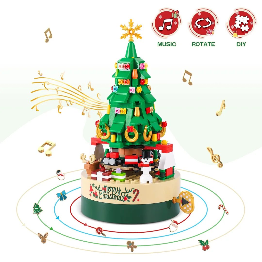 Christmas Exclusive! 361-Block Musical Christmas Tree, Immerse You in the Festive Experience