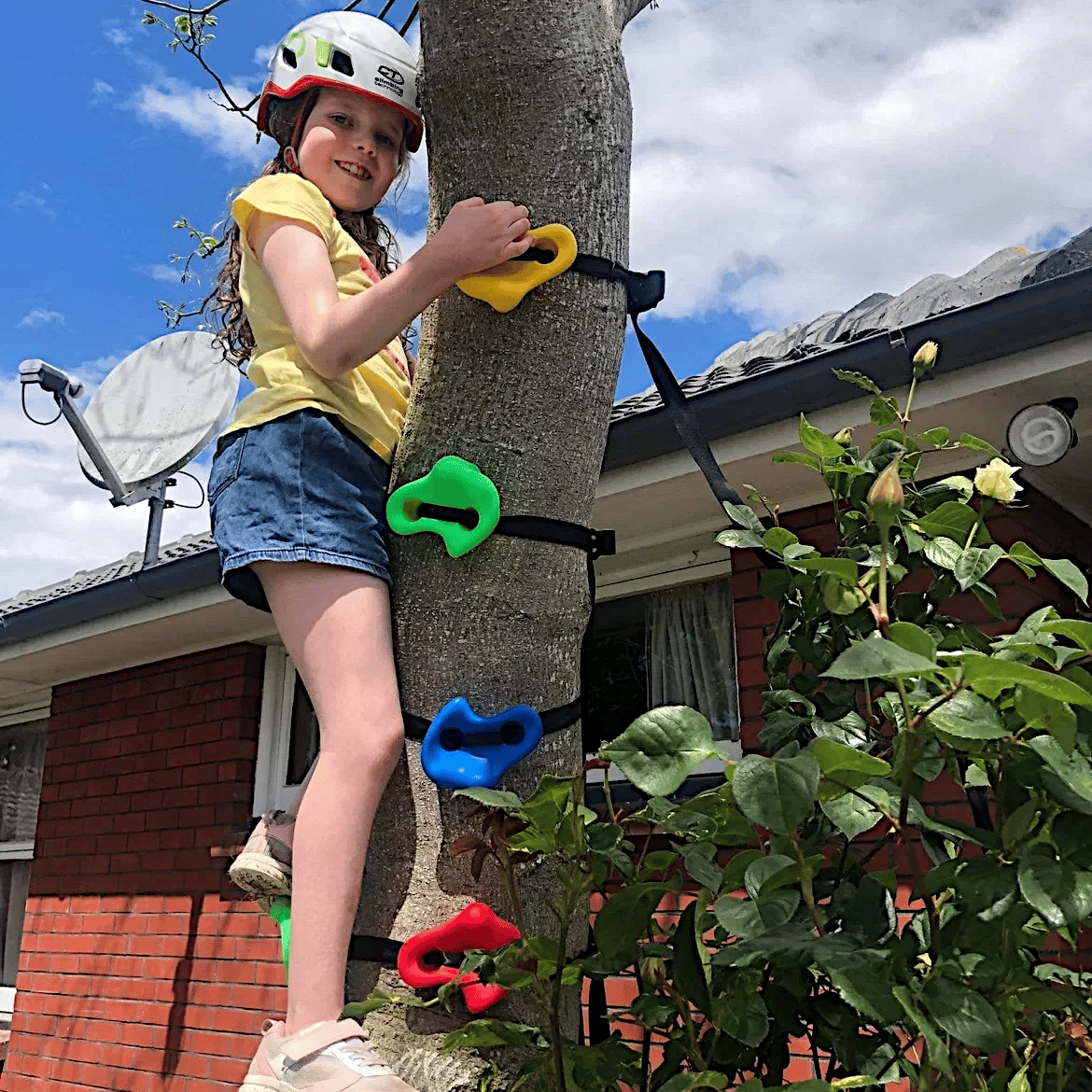 New Way of Parent-Child Interaction! Kids Backyard Rockclimbing Kit, Create an Exclusive Family Sports Haven