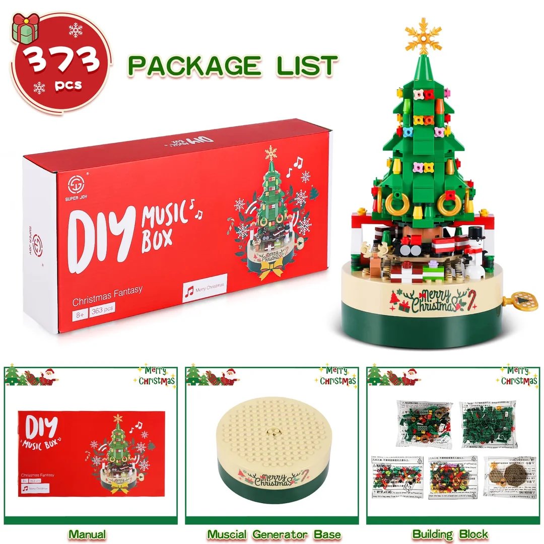 Christmas Exclusive! 361-Block Musical Christmas Tree, Immerse You in the Festive Experience