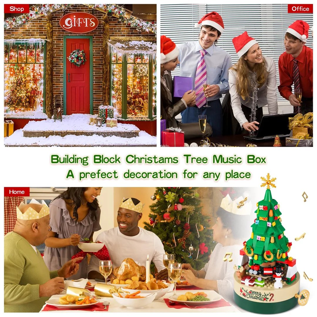 Christmas Exclusive! 361-Block Musical Christmas Tree, Immerse You in the Festive Experience