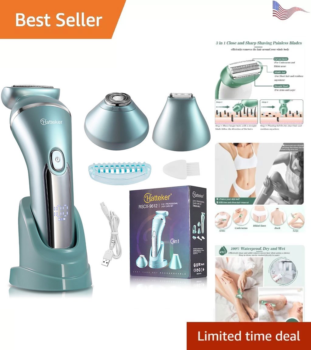 Shave Wet or Dry, Your Choice! Multifunctional Waterproof Women's Razor, Pamper Your Skin in the Shower