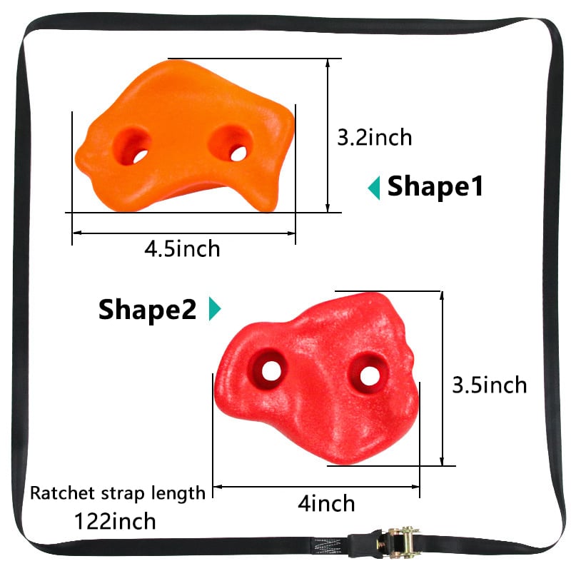 New Way of Parent-Child Interaction! Kids Backyard Rockclimbing Kit, Create an Exclusive Family Sports Haven
