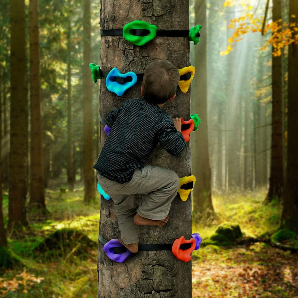 New Way of Parent-Child Interaction! Kids Backyard Rockclimbing Kit, Create an Exclusive Family Sports Haven