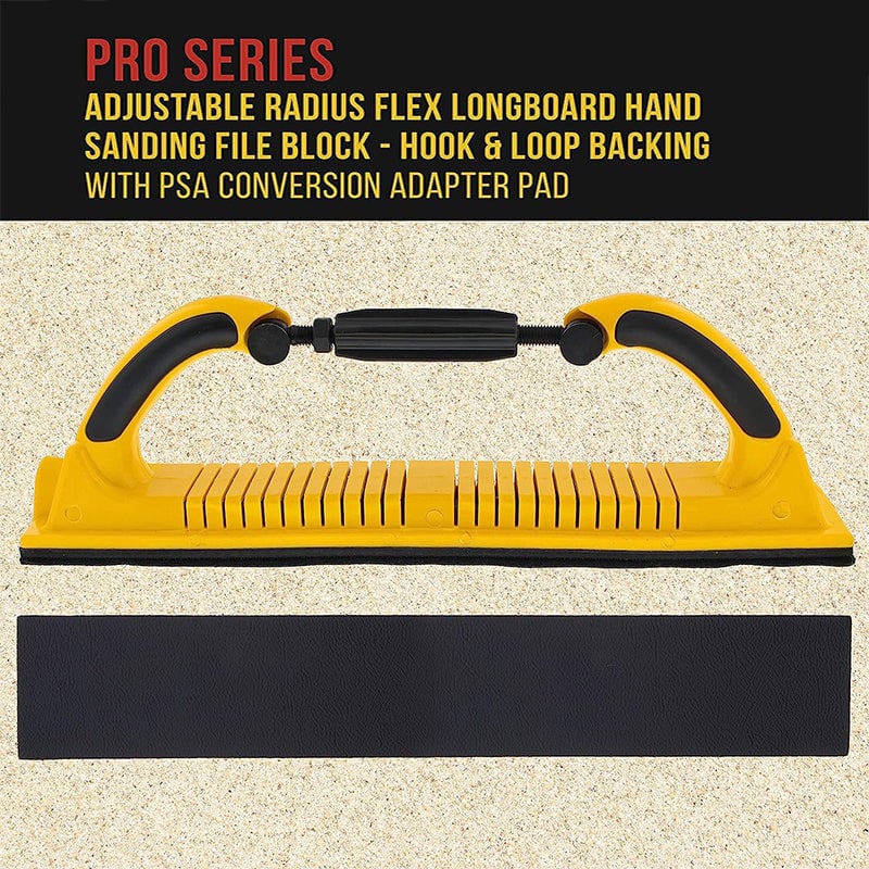 Master the Sanding Curve! Adjustable Radius Longboard Hand Sander, Efficient & Effortless