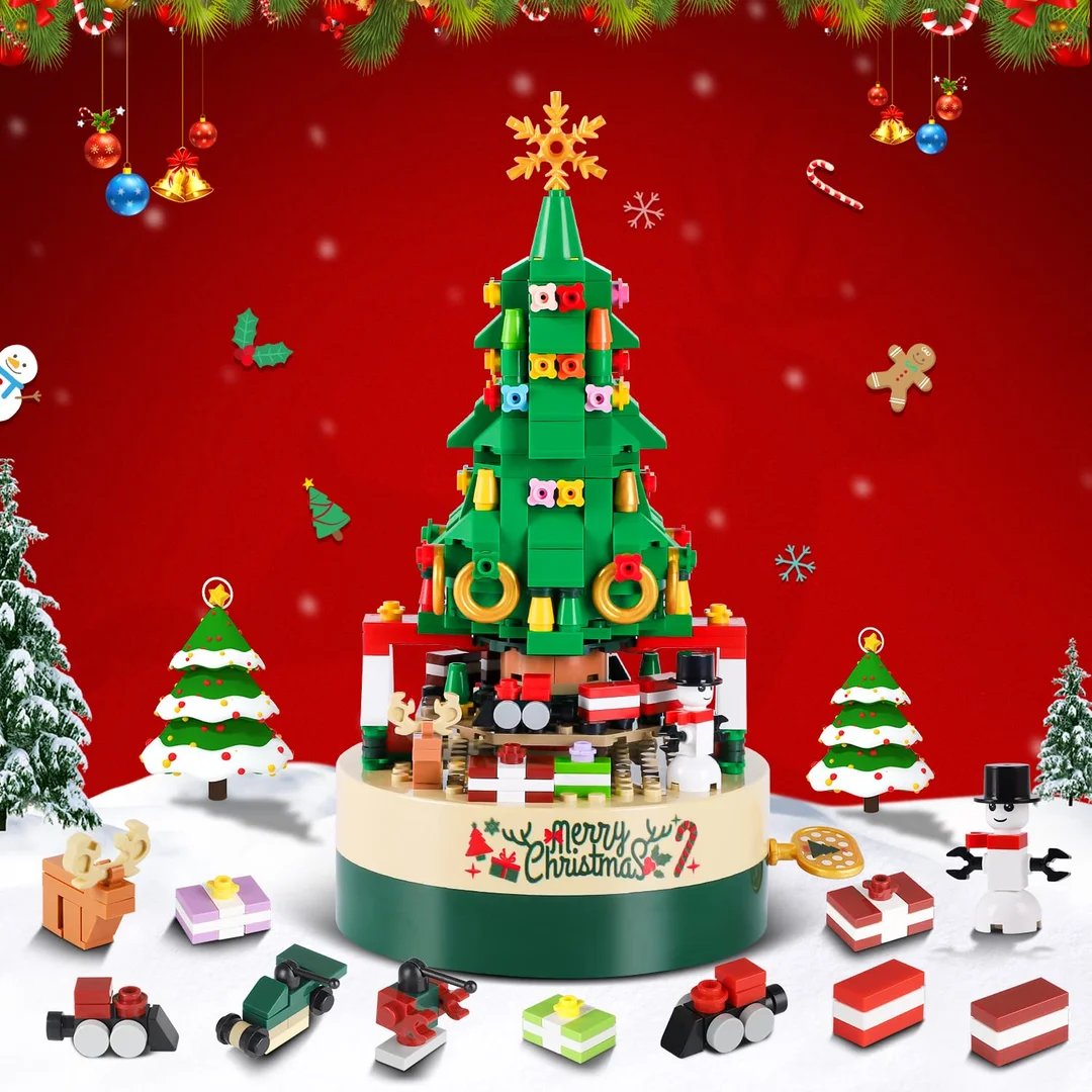 Christmas Exclusive! 361-Block Musical Christmas Tree, Immerse You in the Festive Experience